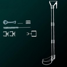핏픽 급여기 피딩 세트 전용 실속형 실린더 관상어 38cm 열대어 [1EA 또는 1set 구성], 38cm세트