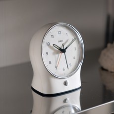 오더블유씨 보이저 조명 무소음 알람시계, 화이트(OTA-1019WH)