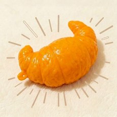모아에 크런치 크로와상 말랑이 스퀴시 디저트 키링, 1개