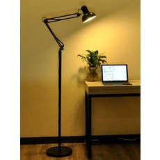 3단 장 스탠드 자개 램프 인테리어 조명 인테리어, 실버+5W LED 3단 조색