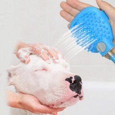 고양이 샤워기 강아지 목욕 브러쉬 반려동물 마사지 브러쉬, 1개