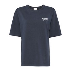 메종키츠네 핸드라이팅 로고 티셔츠