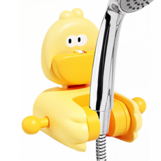 LareinaT 욕실 샤워기 거치대 무타공 흡착 샤워기 고정 홀더 각도조절 샤워기 홀더, 옐로우