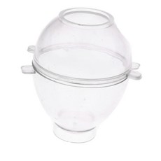 shangren 모형을 만드는 투명한 플라스틱 계란 모양 양초 형 양초 비누 형 양초, 엠, 명확한