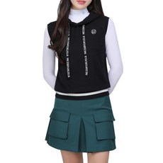 <투엘라> 여성 후드 니트 조끼 / 버디 스윙 스판 운동복 스포츠 아웃도어 레이어드 니트 조끼