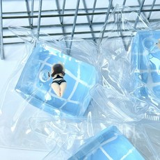 수영장 말랑이 수영 슬랑이 말랑 촉감 스트레스해소 힐링 피젯토이 오피스토이, 1개, 랜덤