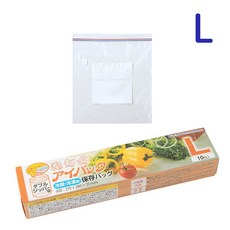 雙層保鮮夾鏈袋 食物保鮮袋 密封袋 蔬果分裝袋 收納袋 食品袋, 1個, L號(10入)