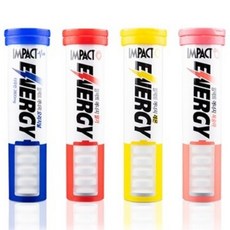 임팩트 에너지 포도당 캔디 4종 세트 스포츠 사탕 타우린 비타민C 운동 부스터 4가지맛, 1세트