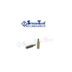 銳禾工業 工廠直營 3*2.3 台灣製造 鍍白皮 六角柱 機械牙 圓孔 SMM0302300J, 1個