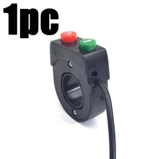 오토바이 22mm 핸들 바 경적 헤드 라이트 조합 스위치 버튼 모터 스위치 회전 신호 수정 액세서리, 04 1pc green red