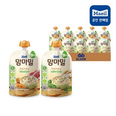 맘마밀 안심이유식 9개월 혼합구성 이유식, 100g, 1세트, 녹황채소와 소고기 5팩+브로콜리와 닭가슴살 5팩