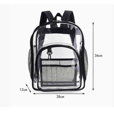 防潑水透明背包 透明書包 後背包 兒童透明無塵包 PVC輕巧後背包