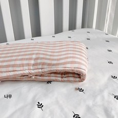 하루의정 침대틈새막이 국내생산 패밀리침대틈새연결, 1개, 카다몸핑크체크 1개입