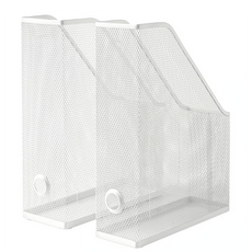 이케아 DRONJONS 드뢰니엔스 파일꽂이 2개 세트, 화이트