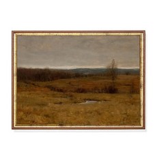 빈티지 가을 숲 풍경 포스터 무디 러스틱 팜하우스 나무 캔버스 그림 거실 벽장식 홈 데코, 12. 11