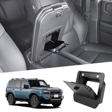 GafeSkui 센터 콘솔 팔걸이 히든 박스 오거나이저 토요타 랜드 크루저 프라도 J250/LC250 2024와 호환되는 보관 정리함 액세서리에 적합 (LC150 LC300