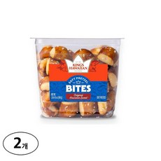 킹스 하와이안 소프트 프레첼 바이츠 오리지널 하와이안 스위트 빵, 590g, 2개
