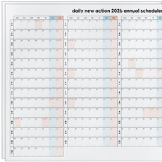 2026년 연간 플래너 연력 포스터, 2개, A1