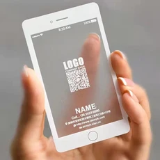 투명 PVC 카드 플라스틱 신원 방수 비즈니스 둥근 모서리 한쪽 측면 흰색 잉크 추가, 01 8.5x5.4cm, 01 PVC, 02 200pcs add white ink