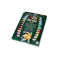 플레이컬러 아트 원 솔리드 구아슈 페인트 스틱 10g 24가지 다양한 색상, Multiple Colours, 1 Count (Pack of 1), Artist One