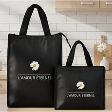 데이더봄 캠핑 피크닉 보온 보냉백 도시락가방, 데이지 x 1세트, 1개