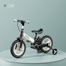 네이도 nadle 무체인자전거 4in1 접이식 유아 아동 네발자전거 밸런스 바이크 프리사이즈 12인치 S-900, 노란색+보호자밀대, 1개, 90cm
