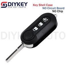 쿠쿠스토어 피아트 500L MPV 두카토 시트로엥 점퍼 푸조 박서 3버튼 플립 리모컨 키 케이스 쉘 Fob RX2TRF1