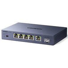 UGREEN 2.5Gbps RJ45 1x10G SFP+) Giga 1010010002500Mbps lan lan 스위칭 허브 금속 케이스