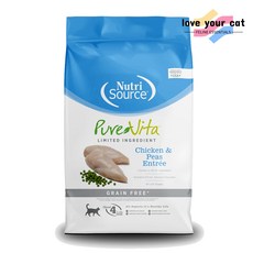 퓨어비타 고양이 치킨&완두콩 그레인프리 사료, 닭, 1.81kg, 1개