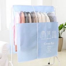 투명창 행거커버 파스텔 옷덮개 부직포커버 의류커버, 민트