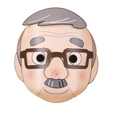 종이 가면 만들기 입체 종이탈 조각 가족 꾸미기 역할놀이 인형극 소꿉놀이 상황극 연극교구 홈스쿨링, 할아버지, 1개