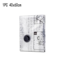 다기능 접이식 진공 저장백 계절 의류 정리 공간 절약형 플라스틱 옷장, 색상: 1. 1 Pack S(40X60cm)