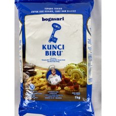 Bogasari Kunci Biru 低筋麵粉 適用於餅乾、蛋糕和酥餅, 1個, 低筋 kunci biru