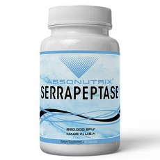 ABSONUTRIX 舍雷肽酶保健250000 SPU膠囊, 1個, 60 件