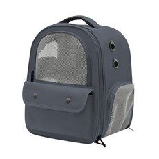 寵物外出背包 雙肩透明貓包 大容量便攜寵物包, 1個, 1801深藍,7.5公斤以下貓咪5.0公斤以下狗狗, 1801深藍