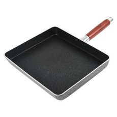 가벼운 대형 사각후라이팬 업소용프라이팬 대용량 사각팬 계란말이용 네모후라이팬 큰 계란말이팬, 1개, 25cm