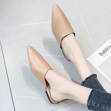 여성블로퍼 포인트 뮬 블로퍼 여성 뾰족코 블러퍼 단화