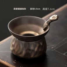 窯變陶瓷茶漏 直徑9.9cm 高度7.1cm, 1套