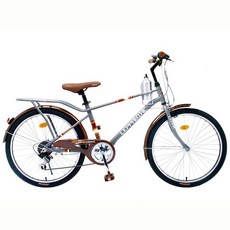 BIKEONE L5 246MAN 24吋6速 日本SHIMANO變速淑女車咖啡車 低跨點設計都會時尚通勤新寵兒, 藍, 1個