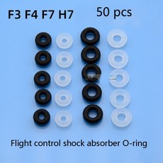 50개 RC 비행기 부품 충격 흡수기 O링 실리콘 고무 제어 M2 버퍼 가스켓 (크로스오버 FPV 용), 02 O ringM3Black 50P