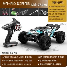 RC카 입문용 led 1 16 EBOYU 16103 화이트 rc카, 배터리 2개 60분, 1개, 블루 픽업 75KM/H
