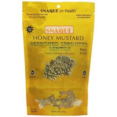 The Perfect Snaque 시즈닝 렌즈 콩 허니 머스타드 - 멀티 서빙 170g 백, The Perfect Snaque 시즈닝 렌즈 콩, 허, 1개