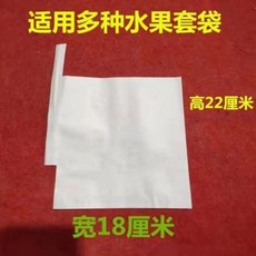 柚子套袋 防蟲防鳥水果保護袋, 1個, 單層白18x21 100個
