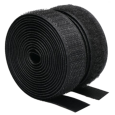 쿠말 접착 초강력 벨크로 테이프 갈고리면 20mm x 5m + 부착면 20mm x 5m 세트, 블랙, 3세트