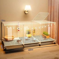 대형토끼집 사육장 토끼장 철장 토끼케이지, 1개, 대형 105x35x45 관찰용 프리미엄