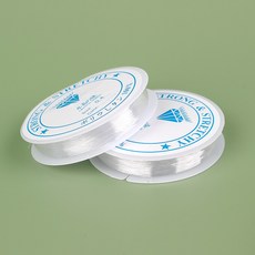비즈공예부자재 우레탄줄 크리스탈텍 0.4mm 15M