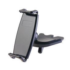 Hypersonic PADMINI 8吋平板CD架 車用平板支架 穩固CD槽固定 可調節角度, 1個, 黑色