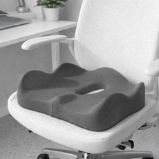 벡사 사무실 차량용 메모리폼 편안한 도넛방석, 1개, 그레이