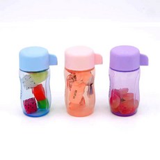 타파웨어 90ml 미니 에코병 귀여운 소형 휴대용 야외용 분할 용기, 1세트