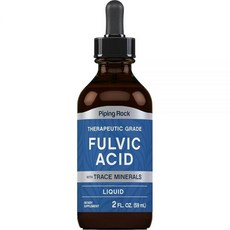 Piping Rock 액체 풀빅 산 드롭 | 59.1ml(2온스) | 미량 미네랄 포함 | 이온 보충제 | 채식주의자 GMO 프리 및 글루텐 프리, Piping Rock 액체 풀빅 산 드롭 | 59.1m, 1개